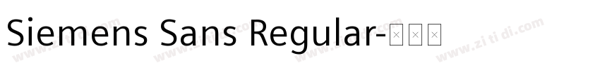 Siemens Sans Regular字体转换 Siemens Sans Regular字体转换